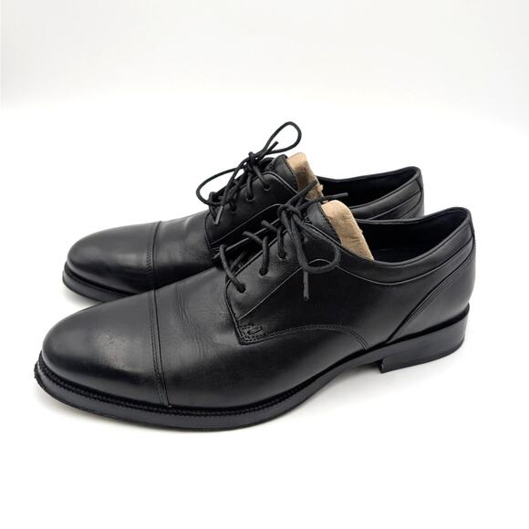 Cole Haan Carnegie Cap Toe Oxford Shoes Lace-Up Men\'s Black Size US9M EU42 main image 11
